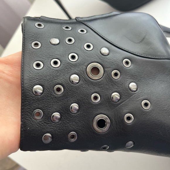 NINE WEST  Black Pointy Toe Leather Booties - Picture 4 of 7